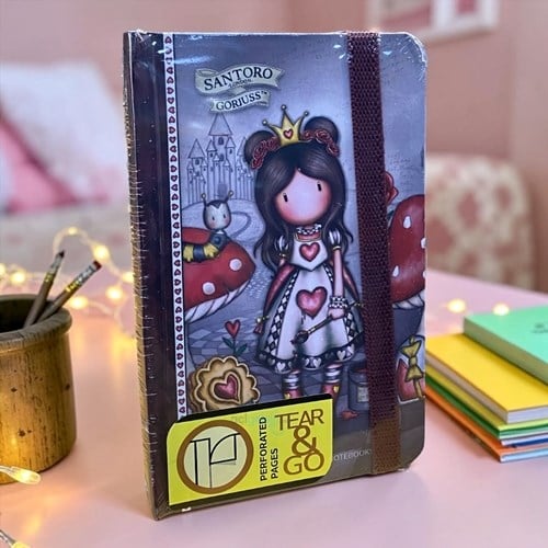 Gıpta Santoro Gorjuss Sert Kapak Defter 9x14 80 Yaprak Çizgili