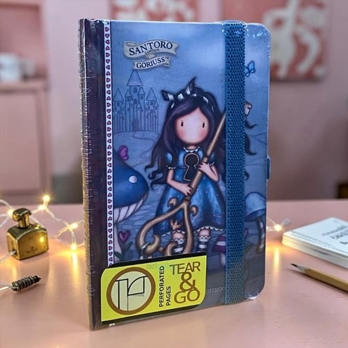 Gıpta Santoro Gorjuss Sert Kapak Defter 9x14 80 Yaprak Çizgili