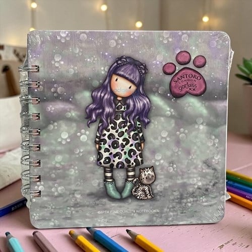 Gıpta Santoro Gorjuss Sert Kapak Defter 80 Yp Çizgili 16x16 Cm