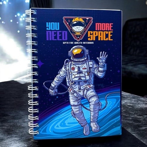 Gıpta Space Spiralli Karton Kapak Defter A6 80 Yaprak Çizgili