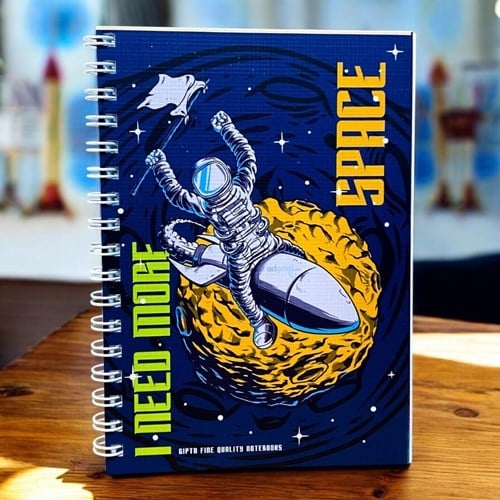 Gıpta Space Spiralli Karton Kapak Defter A6 80 Yaprak Çizgili