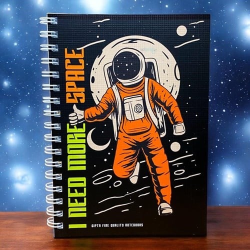 Gıpta Space Spiralli Karton Kapak Defter A6 80 Yaprak Çizgili