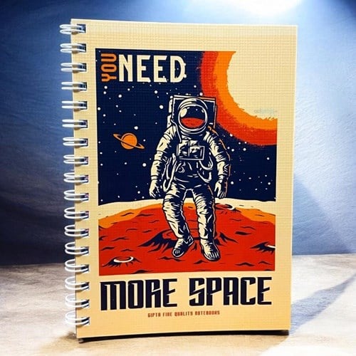 Gıpta Space Spiralli Karton Kapak Defter A6 80 Yaprak Çizgili
