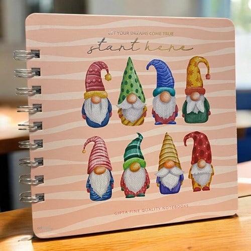 Gıpta Start Spiralli Sert Kapak Defter 16x16 100 Yaprak Noktalı