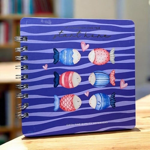 Gıpta Start Spiralli Sert Kapak Defter 16x16 100 Yaprak Noktalı