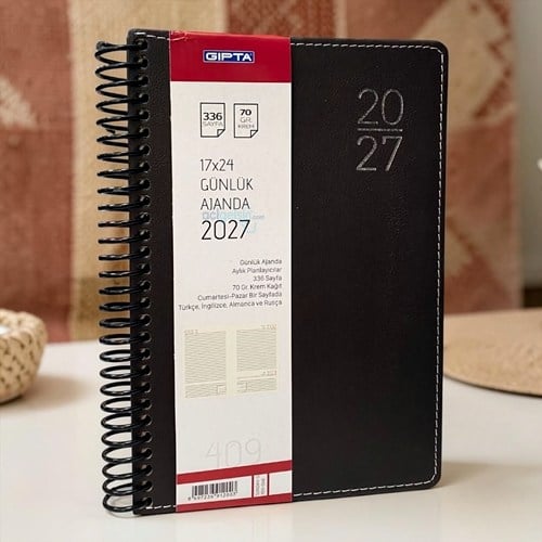 Gıpta Sunday 2027 Diary Günlük Ajanda 17x24 Cm