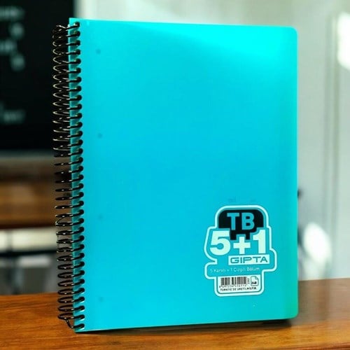 Gıpta Tb Spirali Ayraçlı Defter A4 240 Yaprak 5+1
