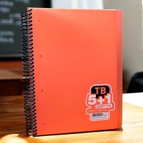 Gıpta Tb Spirali Ayraçlı Defter A4 240 Yaprak 5+1