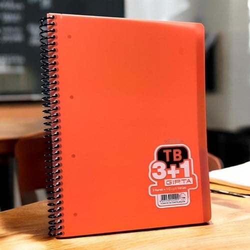 Gıpta Tb Spiralli Ayraçlı Defter A4 150 Yaprak 3+1