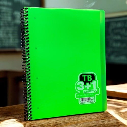 Gıpta Tb Spiralli Ayraçlı Defter A4 150 Yaprak 3+1