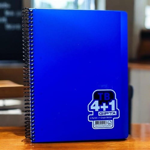 Gıpta Tb Spiralli Ayraçlı Defter A4 200 Yaprak 4+1