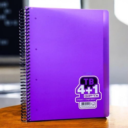 Gıpta Tb Spiralli Ayraçlı Defter A4 200 Yaprak 4+1
