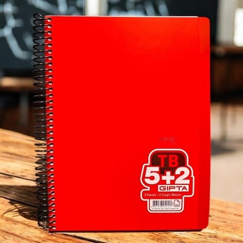 Gıpta Tb Spiralli Ayraçlı Defter A4 280 Yaprak 5+2