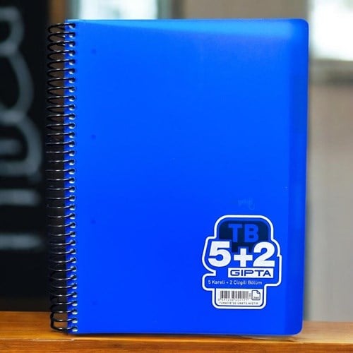 Gıpta Tb Spiralli Ayraçlı Defter A4 280 Yaprak 5+2