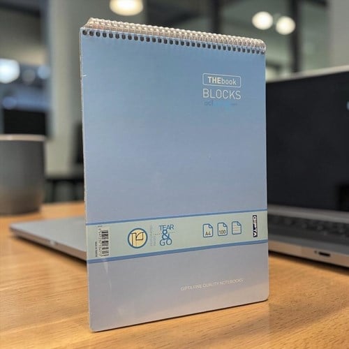Gıpta Thebook Blocks A4 100 Yaprak Çizgili Spiralli Sert Kapak Bloknot