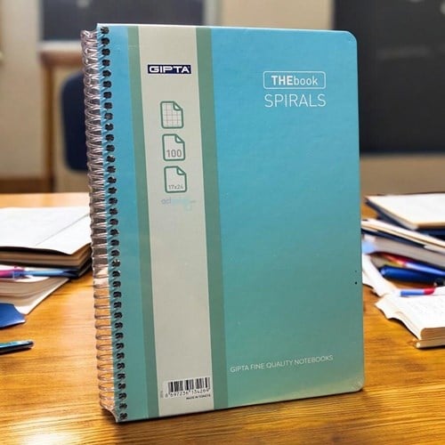 Gıpta Thebook Spirals Spiralli Sert Kapak Defter 17x24 100 Yaprak Kareli