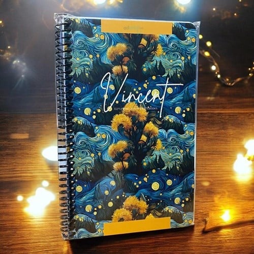Gıpta Vincent Van Gogh Spiralli Defter 13x21 80 Yaprak Çizgili