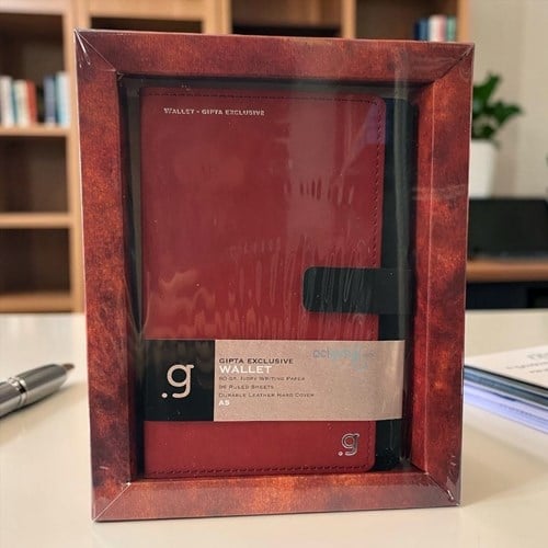 Gıpta Wallet İp Dikiş Sert Kapak Kutulu A5 Defter 96 Yaprak Çizgili