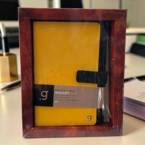 Gıpta Wallet İp Dikiş Sert Kapak Kutulu A5 Defter 96 Yaprak Çizgili