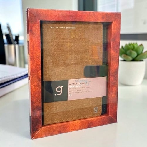 Gıpta Wallet Sert Kapak Defter A5 Çizgisiz 96 Yaprak Kutulu