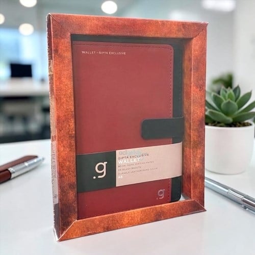 Gıpta Wallet Sert Kapak Defter A5 Çizgisiz 96 Yaprak Kutulu