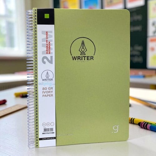 Gıpta Writer Spiralli A4 80 Yaprak Çizgili Defter