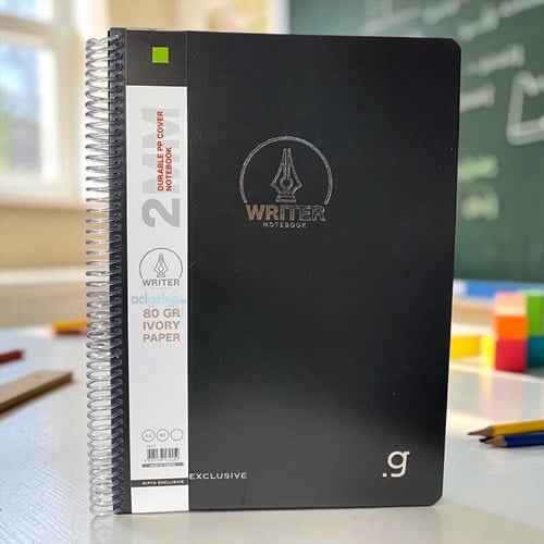 Gıpta Writer Spiralli A4 80 Yaprak Kareli Defter