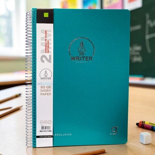 Gıpta Writer Spiralli A4 80 Yaprak Kareli Defter