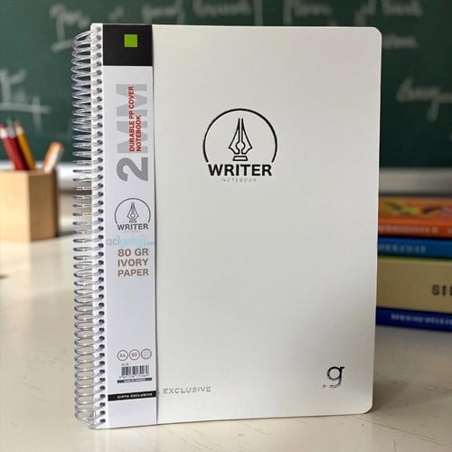 Gıpta Writer Spiralli A4 80 Yaprak Kareli Defter