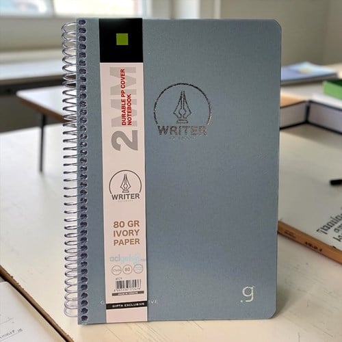 Gıpta Writer Spiralli Defter 17x24 80 Yaprak Çizgili