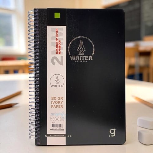 Gıpta Writer Spiralli Defter 17x24 80 Yaprak Kareli