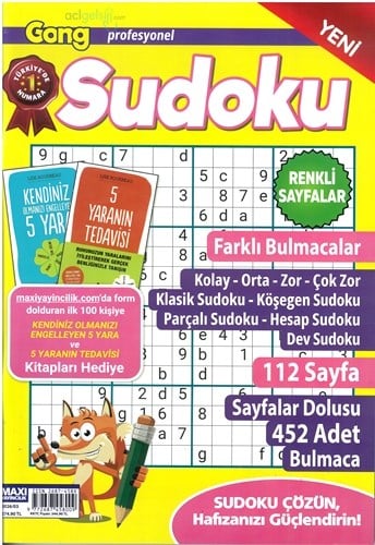 Gong Profesyonel Sudoku Bulmaca Dergisi 2026/03