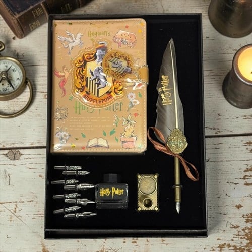 Harry Potter Krem Defter Mürekkep Ve Divit Kalem Seti