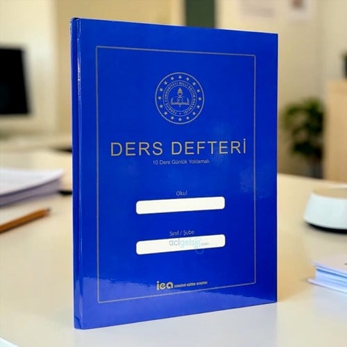 İea 10 Ders Günlük Yoklamalı Kuşe Lacivert Sınıf Defteri