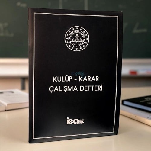 İea Kulüp Karar Çalışma Defteri Plastik Kapak 28x21 Cm