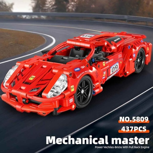 İm Master Lego Çek Bırak Super Kırmızı Araba 437 Parça