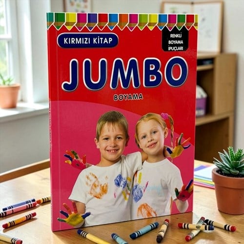 Jumbo Boyama Kırmızı Kitap