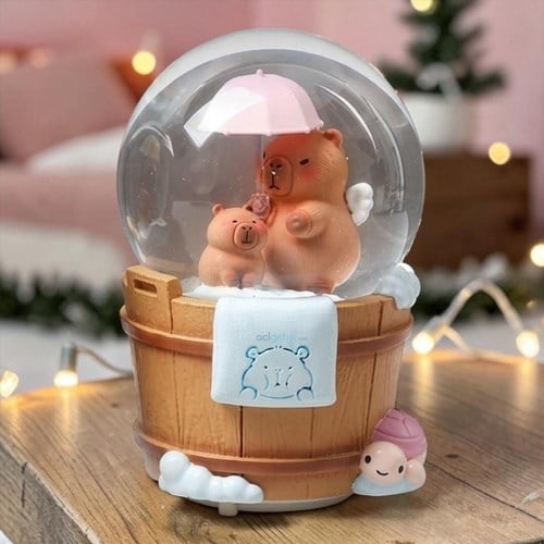 Kar Küresi Capybara 100 Ml Püskürtmeli Işıklı Müzikli