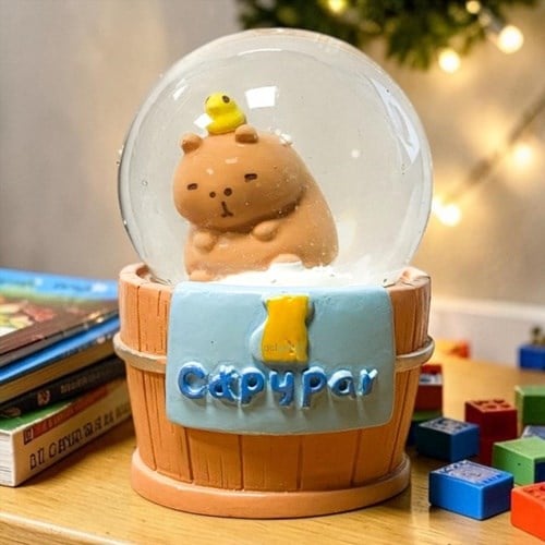 Kar Küresi Mini Işıklı Capybara