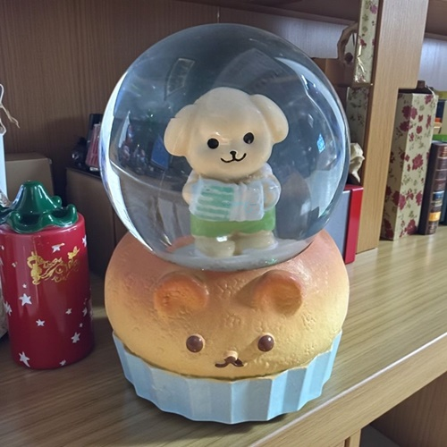 Kar Küresi Mini Işıklı Sevimli Köpek