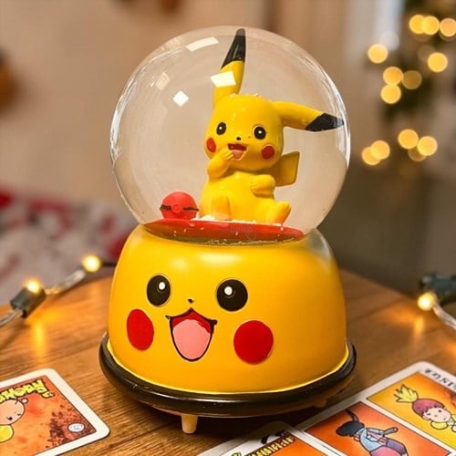 Kar Küresi Pikachu 100 Ml Püskürtmeli Işıklı Müzikli