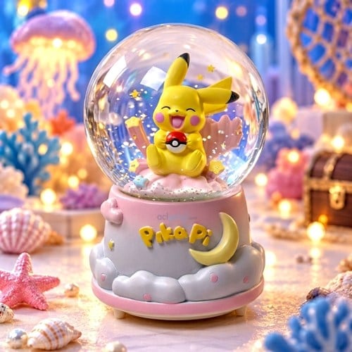 Kar Küresi Pikachu 80 Mm Işıklı