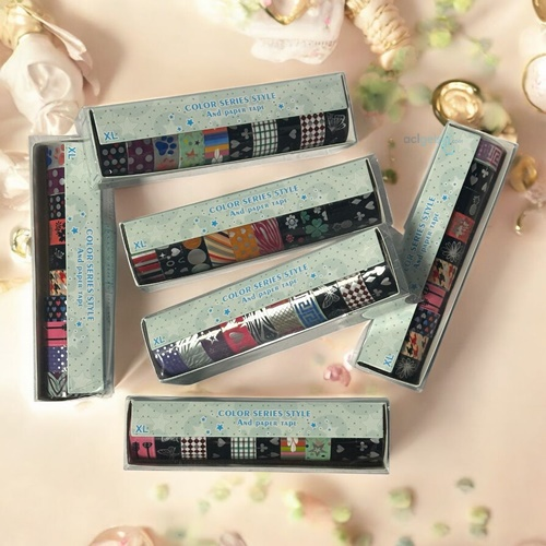 Karışık Desenli 10'lu Renkli Bant
