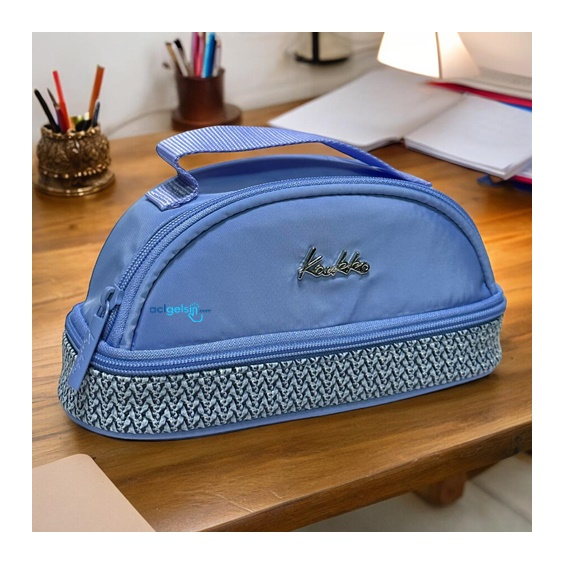 Kaukko Crescent Wıcker Kalem Çantası (soft Floral)