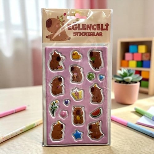 Keskin Capybara Puffy Sticker