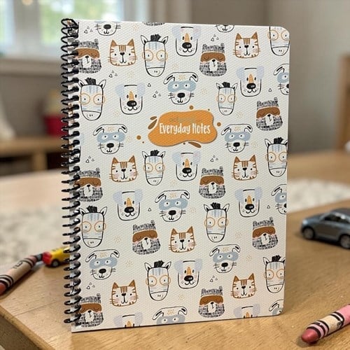 Keskin Color Animal Friends 80 Yaprak Çizgili Karton Kapak Defter