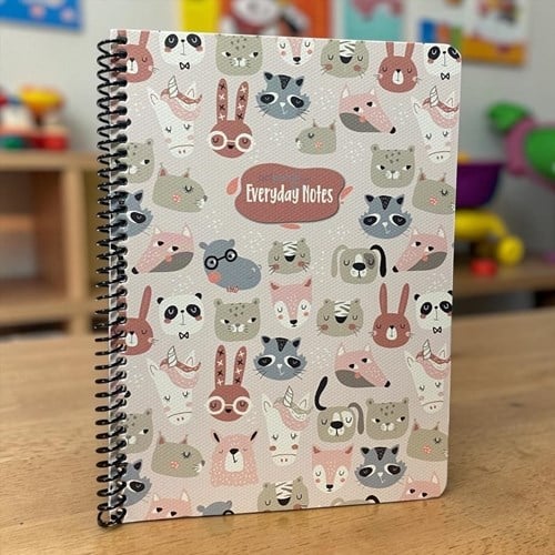 Keskin Color Animal Friends 80 Yaprak Çizgili Karton Kapak Defter