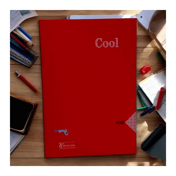 Keskin Color Cool Dikişli Defter A5 40 Yaprak Kareli