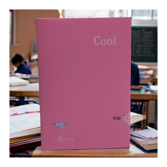 Keskin Color Cool Dikişli Defter A5 40 Yaprak Kareli
