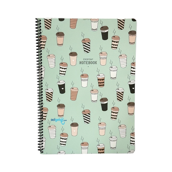 Keskin Color Everyday Spralli Defter A4 80 Yaprak Kareli
